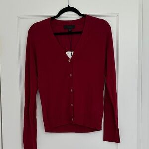 NWT- Zara Deep Red Women's Cardigan